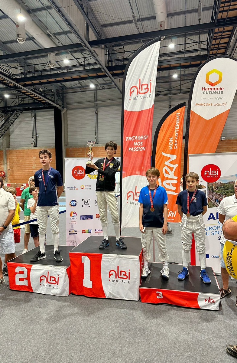 Résultats Coupe de France M13 à Albi et Championnat de France Vétérans à Lille