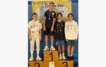 Compétition régionale à Toulon : 3 podiums pour l'AUC Escrime !